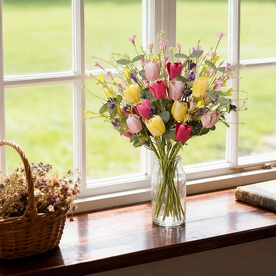 12-Pack 17-Inch Artificial Spring Floral Stems