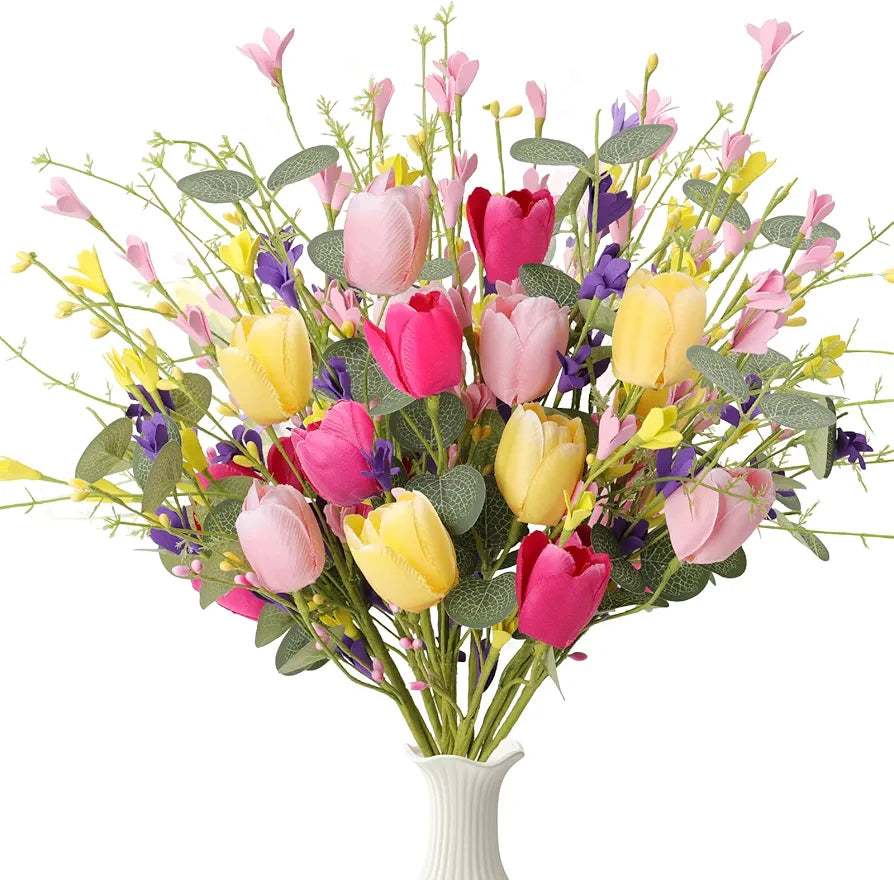 12-Pack 17-Inch Artificial Spring Floral Stems