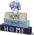 4 Pcs Farmhouse Wooden Tabletop Hydrangea Decor