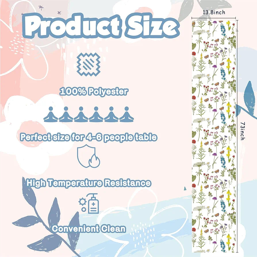 Summer and Spring Table Runner Decor