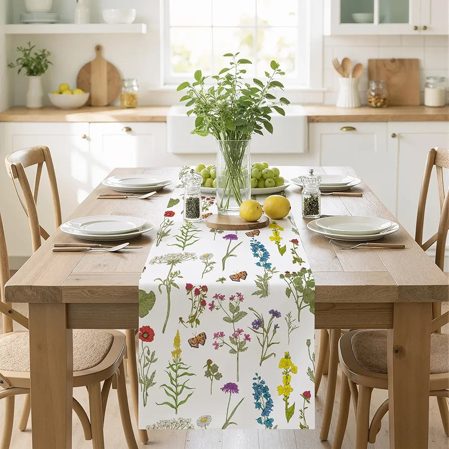 Summer and Spring Table Runner Decor