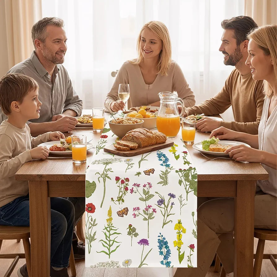 Summer and Spring Table Runner Decor