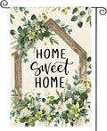 Spring Floral Home Sweet Home Garden Flag 12x18