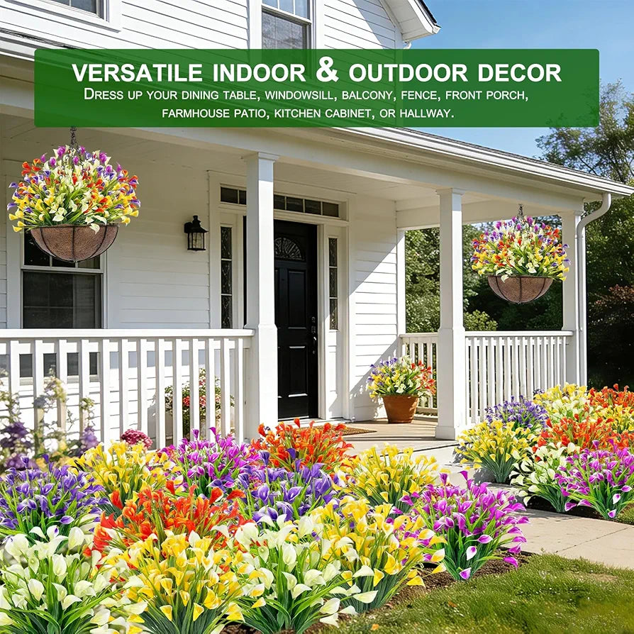 20-Bundle UV-Resistant Artificial Calla Lilies