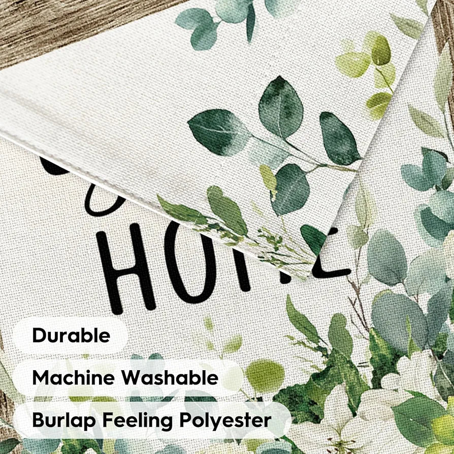 Spring Floral Home Sweet Home Garden Flag 12x18